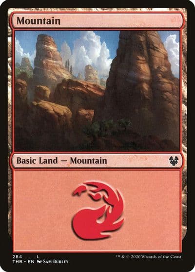 Mountain 284 Theros Beyond Death Magic card