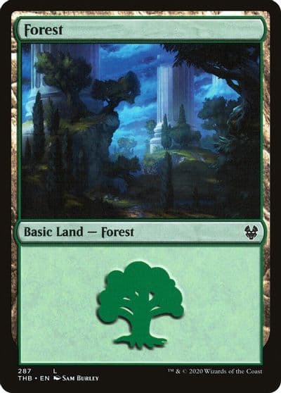 Forest 287 Theros Beyond Death Magic card