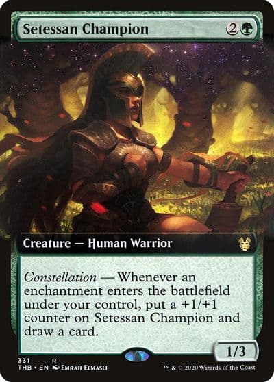 Setessan Champion Extended Art Theros Beyond Death Magic card