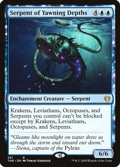 Serpent of Yawning Depths Theros Beyond Death Magic card