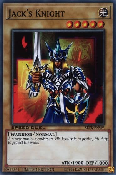 Jacks Knight Speed Duel: Trials of the Kingdom Yu-Gi-Oh! card