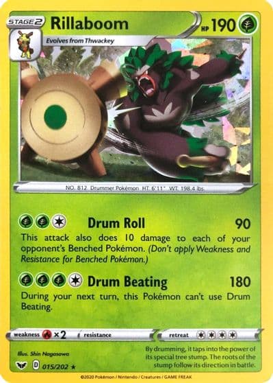 Rillaboom (Cracked Ice Holo) Deck Exclusives Pokemon card