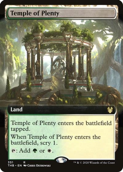 Temple of Plenty Extended Art Theros Beyond Death Magic card