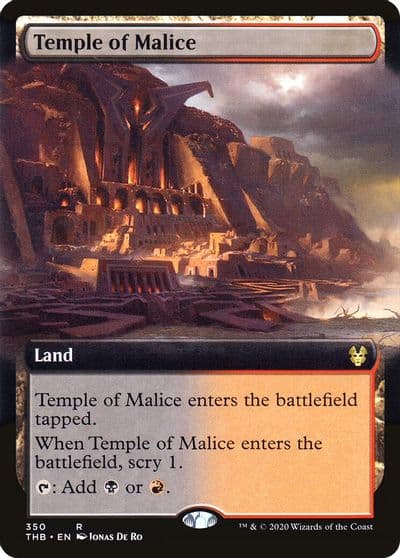 Temple of Malice Extended Art Theros Beyond Death Magic card