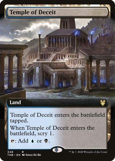 Temple of Deceit Extended Art Theros Beyond Death Magic card