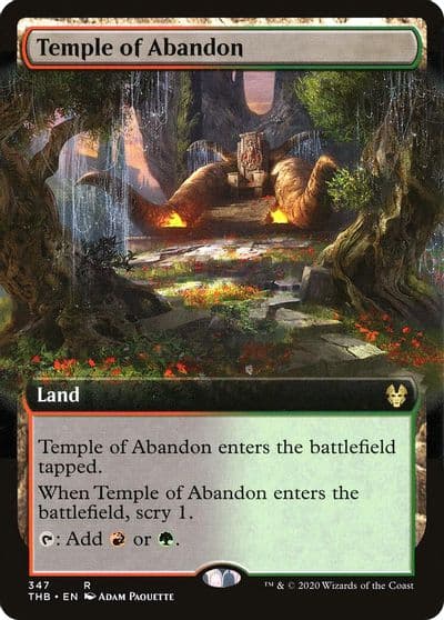 Temple of Abandon Extended Art Theros Beyond Death Magic card