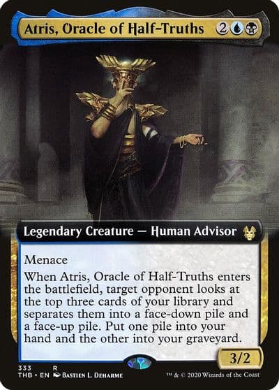 Atris Oracle of Half Truths Extended Art Theros Beyond Death Magic card