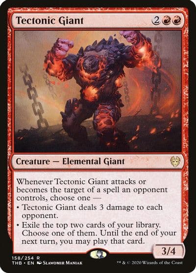 Tectonic Giant Theros Beyond Death Magic card