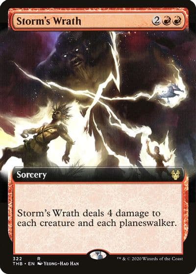 Storms Wrath Extended Art Theros Beyond Death Magic card