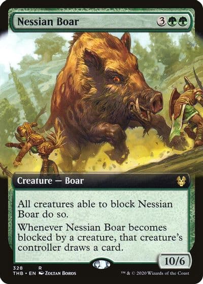 Nessian Boar Extended Art Theros Beyond Death Magic card