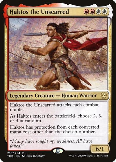 Haktos the Unscarred Theros Beyond Death Magic card