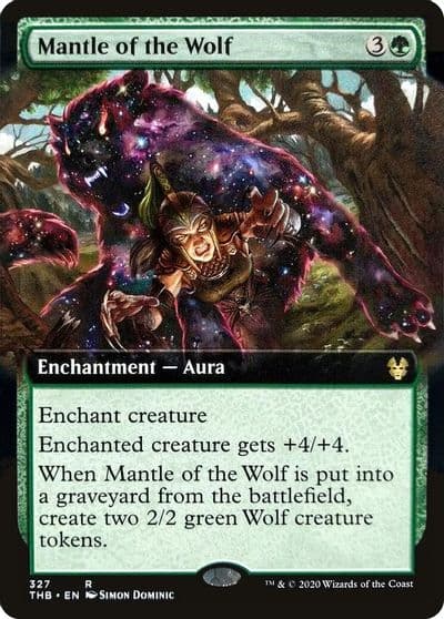 Mantle of the Wolf Extended Art Theros Beyond Death Magic card