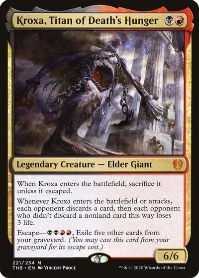 Kroxa Titan of Deaths Hunger Theros Beyond Death Magic card
