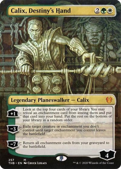 Calix Destinys Hand Borderless Theros Beyond Death Magic card
