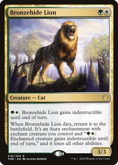 Bronzehide Lion Theros Beyond Death Magic card