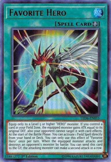 Favorite Hero Legendary Duelists: Magical Hero Yu-Gi-Oh! card