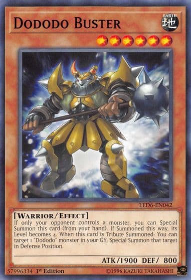 Dododo Buster Legendary Duelists: Magical Hero Yu-Gi-Oh! card