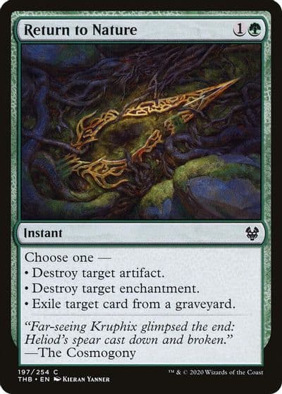 Return to Nature Theros Beyond Death Magic card