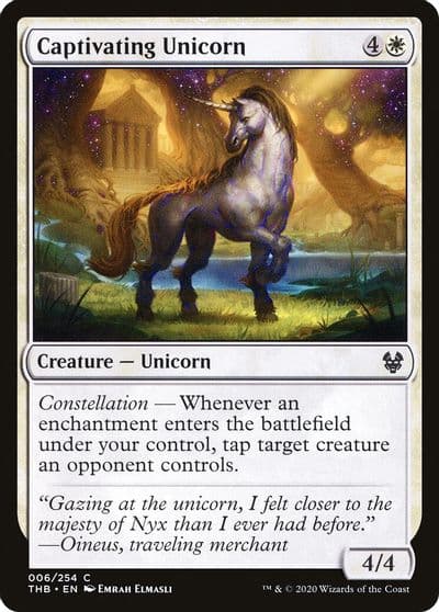 Captivating Unicorn Theros Beyond Death Magic card