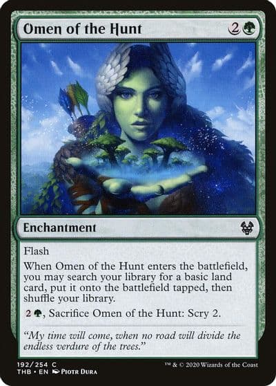 Omen of the Hunt Theros Beyond Death Magic card