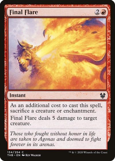 Final Flare Theros Beyond Death Magic card