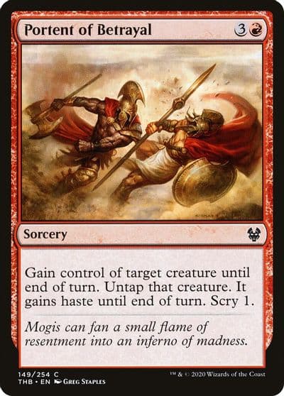 Portent of Betrayal Theros Beyond Death Magic card
