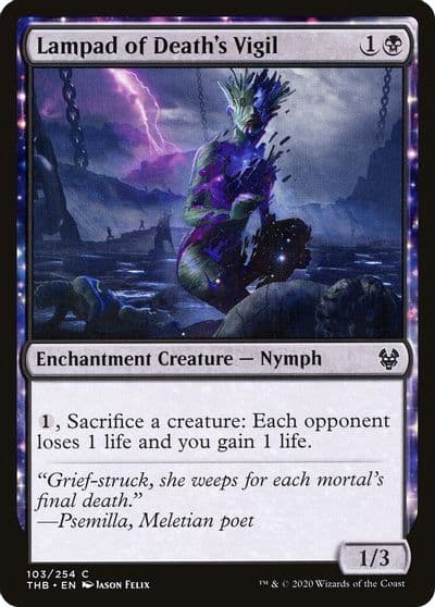 Lampad of Deaths Vigil Theros Beyond Death Magic card