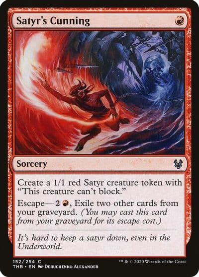 Satyrs Cunning Theros Beyond Death Magic card