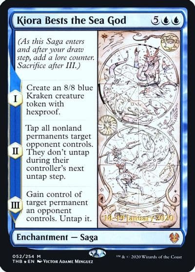 Kiora Bests the Sea God Prerelease Cards Magic card