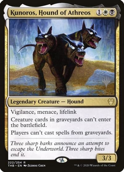 Kunoros Hound of Athreos Promo Pack: Theros Beyond Death Magic card