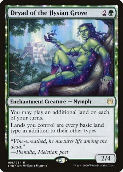 Dryad of the Ilysian Grove Promo Pack: Theros Beyond Death Magic card