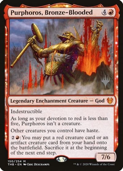 Purphoros Bronze Blooded Promo Pack: Theros Beyond Death Magic card