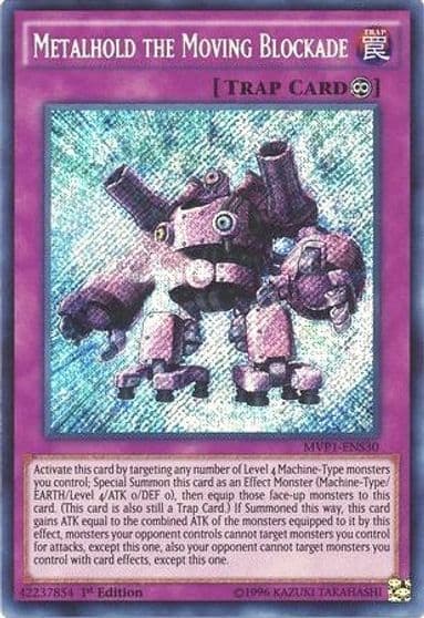 Metalhold the Moving Blockade The Dark Side of Dimensions Movie Pack: Secret Edition Yu-Gi-Oh! card