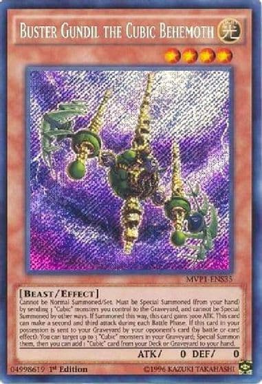 Buster Gundil the Cubic Behemoth The Dark Side of Dimensions Movie Pack: Secret Edition Yu-Gi-Oh! card
