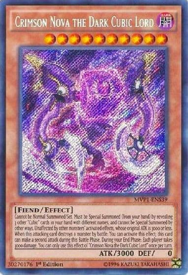 Crimson Nova the Dark Cubic Lord The Dark Side of Dimensions Movie Pack: Secret Edition Yu-Gi-Oh! card
