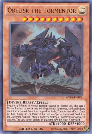 Obelisk the Tormentor The Dark Side of Dimensions Movie Pack: Secret Edition Yu-Gi-Oh! card