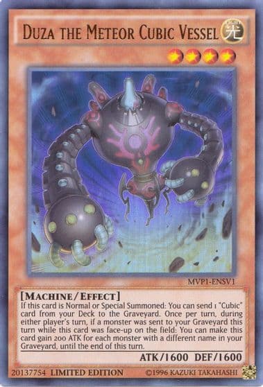 Duza the Meteor Cubic Vessel The Dark Side of Dimensions Movie Pack: Secret Edition Yu-Gi-Oh! card