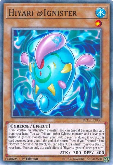Hiyari Ignister Ignition Assault Yu-Gi-Oh! card