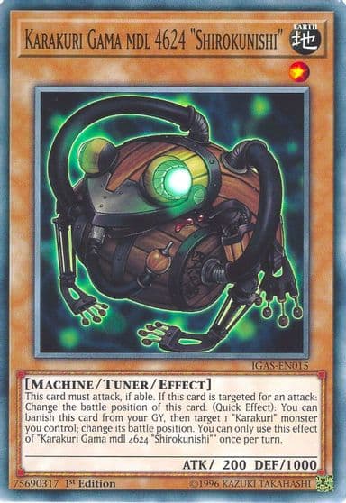 Karakuri Gama mdl 4624 Shirokunishi Ignition Assault Yu-Gi-Oh! card