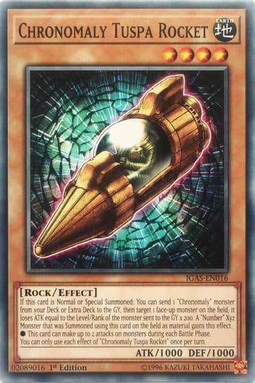 Chronomaly Tuspa Rocket Ignition Assault Yu-Gi-Oh! card