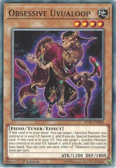 Obsessive Uvualoop Ignition Assault Yu-Gi-Oh! card