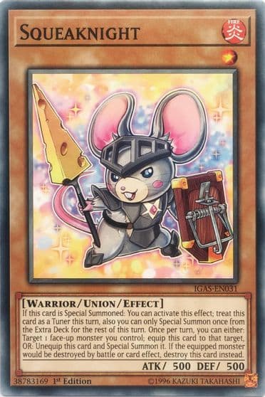 Squeaknight Ignition Assault Yu-Gi-Oh! card