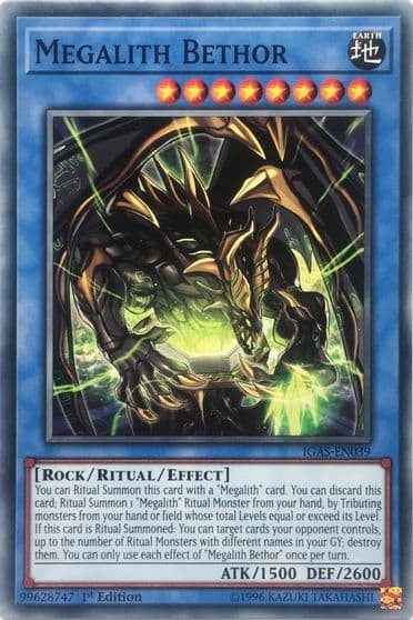 Megalith Bethor Ignition Assault Yu-Gi-Oh! card
