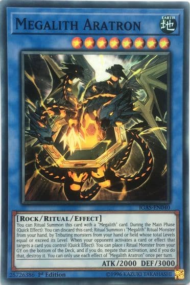 Megalith Aratron Ignition Assault Yu-Gi-Oh! card