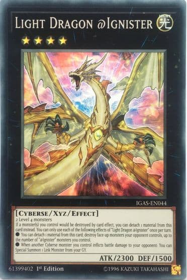 Light Dragon Ignister Ignition Assault Yu-Gi-Oh! card