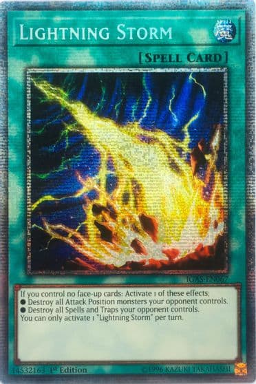 Lightning Storm Starlight Rare Ignition Assault Yu-Gi-Oh! card