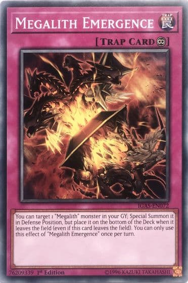 Megalith Emergence Ignition Assault Yu-Gi-Oh! card