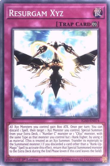 Resurgam Xyz Ignition Assault Yu-Gi-Oh! card