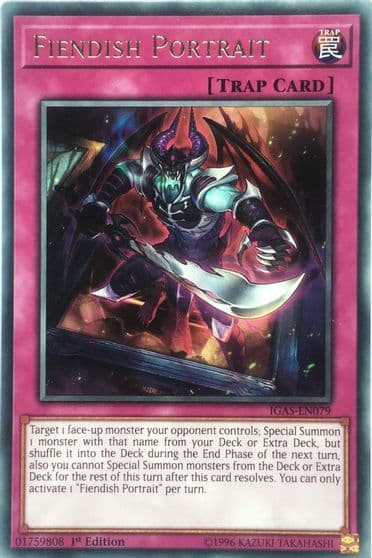 Fiendish Portrait Ignition Assault Yu-Gi-Oh! card