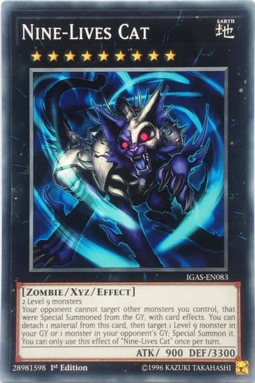 Nine Lives Cat Ignition Assault Yu-Gi-Oh! card